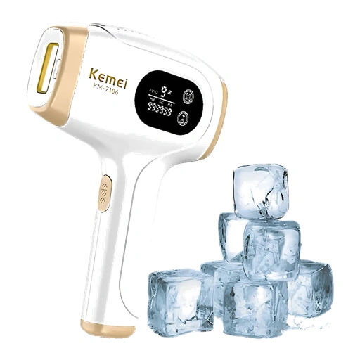 Kemei KM-7106 de luz pulsada, foto do anúncio.